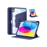 iPad Air 11 inç 2024 M2 Çipli 6.Nesil Uyumlu 360° Dönebilen Standlı Pino Tablet Kılıfı Lacivert