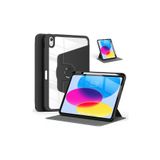 iPad Air 11 inç 2024 M2 Çipli 6.Nesil Uyumlu 360° Dönebilen Standlı Pino Tablet Kılıfı