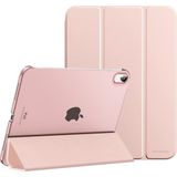 iPad Air 11 Inç 6. Nesil Yatay Standlı Uyku Modlu Basic Arkası Sert Smart Kılıf A2902 A2903 A2904 - iPad Air 6 (11 inç) - Rose Gold