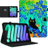 iPad Air 11 İnç Kılıf (M3/M2), iPad Air 5. Nesil/iPad Air 4. Nesil Kılıf 10,9 inç, iPad Pro 11 inç kılıf 4./3./2nd/1. Kalem Tutucu/Manyetik Kapatma/Kart Yuvaları/Otomatik Uyanma Uyku, Irises Cat
