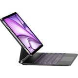 Ipad Air 11 M3 Çipli 2025 ile Uyumlu Magic ile Uyumlu Touchpad Işıklı Klavyeli Kılıf