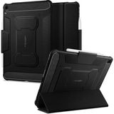 iPad Air 11" (M4 2026 / M3 2025 / M2 2024) ile Uyumlu Kılıf Rugged Armor Pro Stand Özellikli Üst Düzey Koruma Siyah Karbon Kapak - ACS02054 (Spigen Tr Garantili)