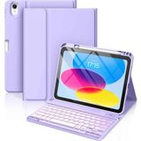 iPad Air 11 Uyumlu 4/5/6 Nesil M2/m3 2025 Klavyeli Tablet Kılıfı - Lila
