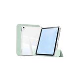 iPad Air 11 Uyumlu 4/5/6 Nesil M2/M3 Airbagli Manyetik Ayrılabilen Fuchsia Sliding Tablet Kılıfı Açık Yeşil