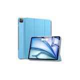 iPad Air 13 A2898 / A2899 / A2900 Uyumlu Kalem Bölmeli Smart Cover Akıllı Tablet Kılıfı Mavi