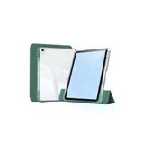 iPad Air 13 Uyumlu M2/M3 Airbagli Manyetik Ayrılabilen Fuchsia Sliding Tablet Kılıfı Açık Yeşil