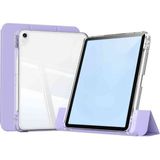 iPad Air 13 Uyumlu M2/M3 Airbagli Manyetik Ayrılabilen Fuchsia Sliding Tablet Kılıfı Mor