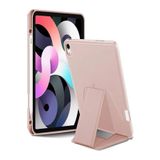 İPad Air 4,Air 5,Air 6.Nesil 10.9 İnç Uyumlu Lüks Kadife İç Kaplamalı Suni Deri Kalem Bölmeli Kılıf Rose