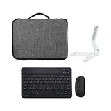 iPad Air 5.nesil 10.9 Inç Tablet Çanta + Bluetooth Klavye + Mouse + Tablet Standı - AL8112 - Çok Renkli