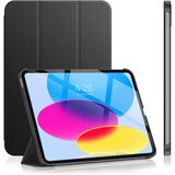 iPad Air 5. Nesil 10,9 İnç Kılıf - Uyku Modlu ve Darbeye Dayanıklı Kaplama (Mat Siyah, iPad Air 5. Nesil 10,9 İnç)