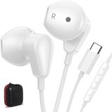 iPad için USB C Kulaklıklar 10. Nesil Tip C Kulaklıklar iPad Air 5. Nesil iPad Pro 11 İnç iPad Pro M4 iPad Air 11 M2 Kablolu Kulaklık Kadın Kızlar DAC HiFi Stereo Kulaklık Mikrofon Ses Kontrolü Beyaz