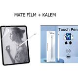 iPad Mini 2 7.9'' Uyumlu Kalem ve Mat Ekran Koruyucu Dokunmatik Kalem - Saydam
