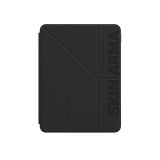 İpad Pro 11 2024 - Pro 11 2025 M5 ile Uyumlu Kılıf SkinArma Baskı Tasarım 360 Tam Koruma Arkası Şeffaf Standlı Gamma Kılıf Siyah