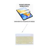 İpad Pro 11 2024 Uyumlu Ekran Koruyucu Klavye Mouse Set Sarı