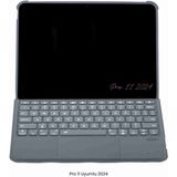 iPad Pro 11 2024 Uyumlu Katanya 360° Manyetik Standlı Ledli Touchpadli Klavyeli Tablet Kılıfı - Siyah