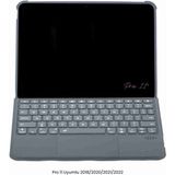 iPad Pro 11 Uyumlu Katanya 360° Manyetik Ledli Standlı Touchpadli Klavyeli Tablet Kılıfı - Siyah