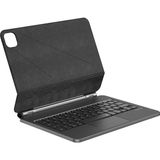 iPad Pro 13 2024 Wiwu MK-003 Gizli Kalem Bölmeli Touchpad Klavyeli Standlı Kılıf Siyah
