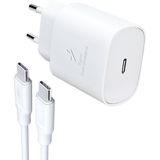 Ipad Pro (5.nesil) / iPad Pro / iPad 10. Nesil Uyumlu Hızlı Şarj Aleti Set Adaptör ve Kablo - Beyaz