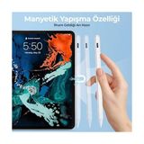 iPad Stylus Tablet Kalemi – Usb-C Hızlı Şarj, Rejection, 8 Saat Pil Ömrü, Pencil Alternatifi, iPad 6/7/8/9/10, Air, Pro, Mini ile Uyumlu, 2 Yedek Uç - standart