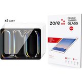 İpad Uyumlu 13 Pro 2024 Zore 5in1 Tablet Temperli Cam Ekran Koruyucu Şeffaf