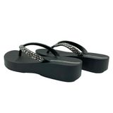 Ipanema Bayan Mesh Ix Plat Fem dolgu sandalet, Koyu gri., 37 EU