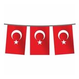 İpe Dizili 30*45 cm Türk Bayrağı 100 metre