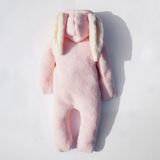 ipek atlas Kız Bebek Ve Çocuk Pembe Peluş Tavşan Tulum (5 Yaş)