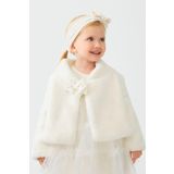 ipek atlas Kız Çocuk Fiyonklu Peluş Bolero