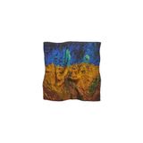 Ipek Bandana Fular(55X55 CM)-Vincent Van Gogh (BUĞDAY TARLASI VE KARGALAR)