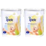 İpek Bebek Temizleme Pamuğu, Beyaz, 60 Adet 2li paket