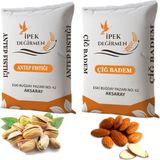 Ipek Değirmen Çiğ Badem 500 gr + Antep Fıstığı 500 gr Lüks Kuruyemiş - 1 kg