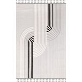 Ipek Halı Pien 1705A Salon, Mutfak, Oturma Odası, Çocuk Odası Halisi – Ipek Mekik Hali - 160 x 230 cm - Siyah - Gri