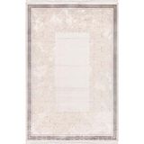 Ipek Halı Sihir 17405 Salon, Mutfak, Oturma Odası, Çocuk Odası Halisi – Ipek Mekik Hali - 100 x 300 cm - Beyaz - Gri