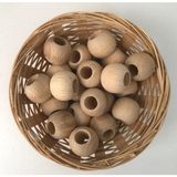 Ipek Hobi 24 mm Ahşap Boncuk 30 Adet Verniksiz