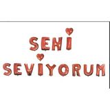Ipek Hobi Kırmızı Folyo Balon Seni Seviyorum 16inc