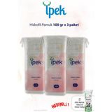 İpek Ipek 100 gr x 3 Paket Hidrofil Pamuk ve Rosıe