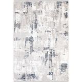 Ipek Mekik Halı Filiya 11250 Yumuşak Tuşeli Triko Akrilik ile Üretilen Modern Desenli Şık Halı - Gri Mavi - 200 x 300 cm