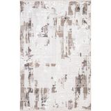 Ipek Mekik Halı Gordion 16156 Yumuşak Tuşeli Modern ve Spor Görünümlü Işıltılı Makine Dokuması Halı - Krem Bej - 100 x 300 cm