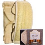Ipek Naturel Kabak Lifi Kese Uzun Sırt Tipi Ipli + Leke Karşıtı Banyo Sabunu