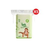 İpek Organik Bebek Temizleme Pamuğu 60'lı x 5'li Paket