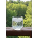 İpek Porselen Zen 6’lı Cam Su Bardağı – 340 ml Şeffaf - Beyaz