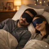 Ipek Saten Göz Bandı ,Uyku Bandı, Yoga Göz Bandı,2Li Set