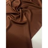 Ipek Saten Kumaş Kırışma Yapmaz Metrelik Çift En Elbise Abiye Etek Bluz Tunik Dış Giyim Dikim - 100 cm - 150 cm - Kahve