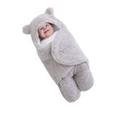 İpek Tekstil 0-6 Aylık Bebek Için,astarlı Kundak Ve Uyku Tulumu Kapüşonlu Wellshoft Örme Kumaş Peluş Battaniye