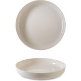 İpek Toledo Çukur Tabak 22 cm Krem - IPF250