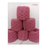 İPEK YÜN İPLİK DÜNYASI Angora Örgü İpi 3 Kat (Gül Kurusu,Pembe) 100gr