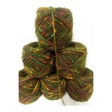İPEK YÜN İPLİK DÜNYASI Angora Örgü İpi (Haki Tonları,Ponpon) 100gr