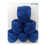 İPEK YÜN İPLİK DÜNYASI Bambu Koton Örgü İpi (Saks Mavi) 100gr
