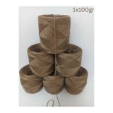 İPEK YÜN İPLİK DÜNYASI Koton İtalyan Örgü İpi (Karamel,Simli) 100gr