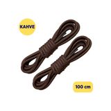 ipekbazaar 100 Cm Kahve Mega Shoelace, Bot Ayakkabı Bağcığı Bağı Ipi, Fitilli Dayanıklı Sağlam Bağcık,